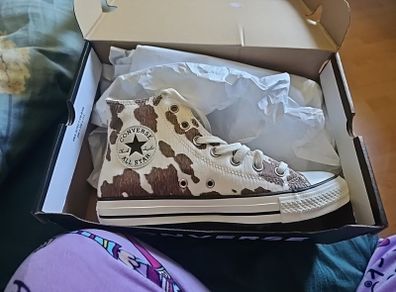 cow print converse