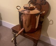 Antique John Perry & Son Cork Copper Urn Kettle