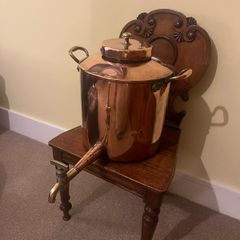 Antique John Perry & Son Cork Copper Urn Kettle