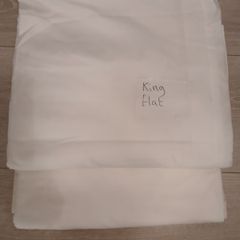 2 hotel quality king size flat sheets