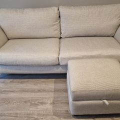 Sofa + footstool