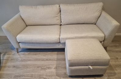 Sofa + footstool