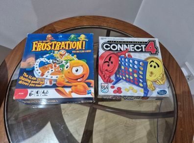 Hasbro Board Game Bundle - Connect 4 & Frustration! 100% Complete