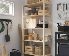 IKEA IVAR Shelving Unit 89x30x179cm 6 Shelves Solid Pine
