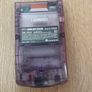 Nintendo Gameboy Color Clear Purple CGB-001 + Flash Card 4GB Image 3