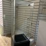 Glass and Metal Shelving Unit Image 3