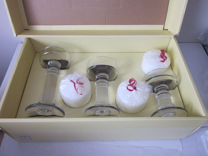 Duiske Tri-Pillar Candleholder Set of Three.+ White Candles New