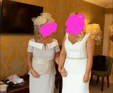 wedding dress with stains