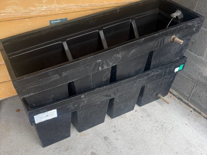 Cold water tanks and covers.