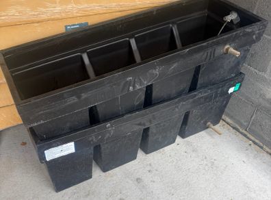 Cold water tanks and covers.