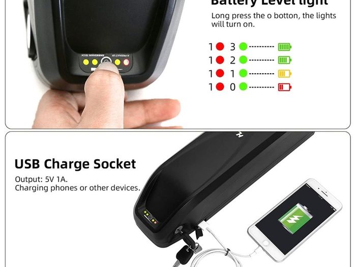 Original High Quality Cells 48V 20Ah Lithium Battery Ebike Battery HAILONG Downtube 20AH 350w 500w 750w 1000w 1500w 18650 Cell BBSHD BBS02 BBS03 OUTPUT:XT60 4A CHARGER 100% Brand New