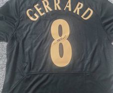 Steven Gerrard Liverpool legend signed istanbul jersey