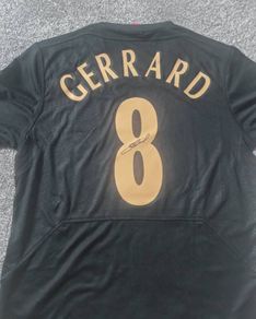 Steven Gerrard Liverpool legend signed istanbul jersey