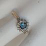 Diamond and Topaz Gold Ring Image 8