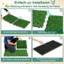 Interlocking Artificial Grass Decking Tiles Image 2