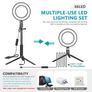 Neewer 2x 6-inch Dimmable LED Ring Light with Tripod Stand & Color Filter Image 2