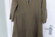 Khaki smock dress