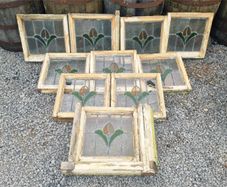Stained Glass Panels Set of Ten KAS1276