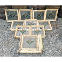 Stained Glass Panels Set of Ten KAS1276