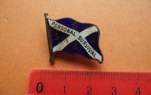 Vintage S.A.S.A. Personal Survivals enamel pin badge