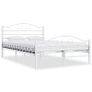 Bed Frame White Metal 120x200 cm Image 2