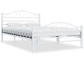 Bed Frame White Metal 120x200 cm