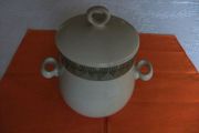 KDW Rare Lidded Big Cookie Pot &amp; Linen Place Mats. Priced Individually