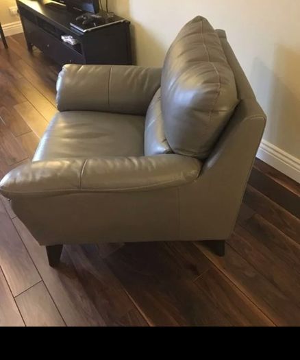 DFS leather arm chair
