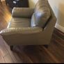 DFS leather arm chair Image 4