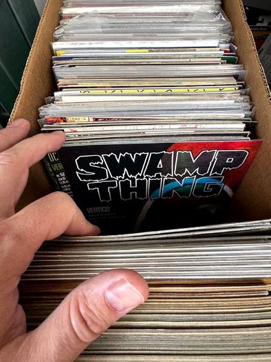 Vertigo & DC Long Comic Box w 330 comics for Sale