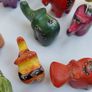 Kenyan carved and painted soapstone animals Image 2