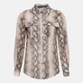 Karen Millen Silk Cotton Snake Print Shirt Image 2