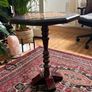 Vintage Wooden Chess Table Image 3