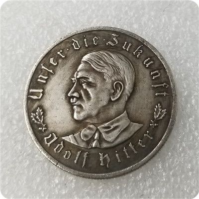 Ww2 Mark German Coin  Hitler Luftwaffe Swastika Nazi Warplane  Reichsmark
