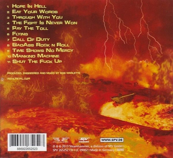 Anvil  - Hope In Hell    CD