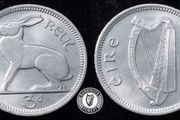 [#2533] - Ireland 1968 | Irish 3d | 3 Pence | Hare | KM.12a