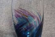 Jerpoint ,hand blown,Tulip Vase,Heather design