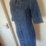 Marks&Spencer denim dark indigo knee length dress size UK8/10 EU36/38 Postage included Image 3