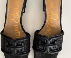 Some Edelman Black Waylon Slider Sandals