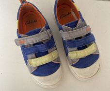 Clarks City Vibe Kid Bright Blue 9G Wide