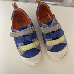 Clarks City Vibe Kid Bright Blue 9G Wide