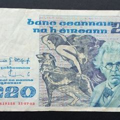 Ireland | 1983 | 20 Pounds | P.73b | LKE 619158 | VF+