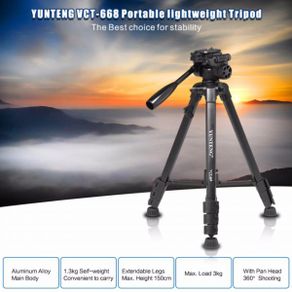 New Aluminum Alloy Expandable Professional Tripod Black