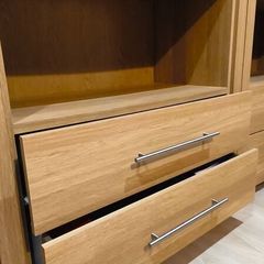 Oak color book shelf  lots of space