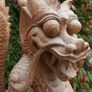 Large Beautifully Hand Carved Wooden Dragon, height 16,5 inches Image 3