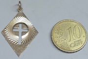 Vintage 9ct Gold Birmingham Cross Pendant