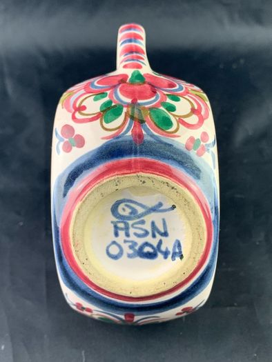 Vintage Art Pottery Hand Painted Pitcher