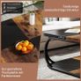 Square Coffee Table for Living Room, 100 x 100 x 50 cm, Wood Composite Coffee Table Image 4