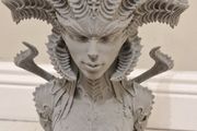 3D Printed Statue Bust (Unpainted) - Lilith (Diablo)