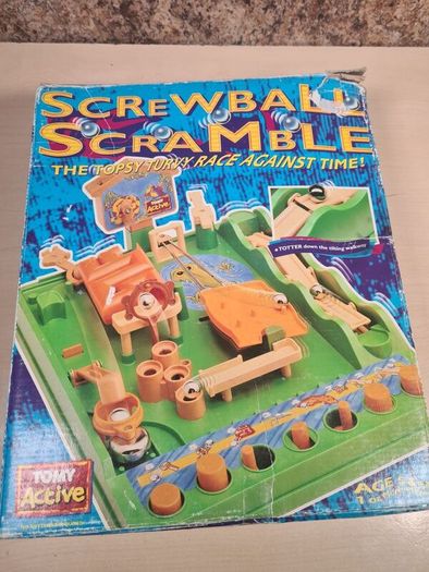 Vintage Tomy Screwball Scramble Board Game